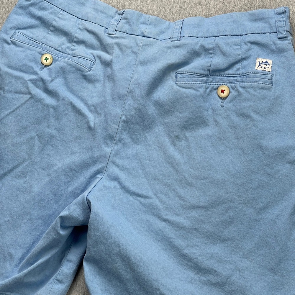 Southern Tide Chino Shorts Mens 32 Classic Fit Light Blue Stretch 8 Inseam EUC